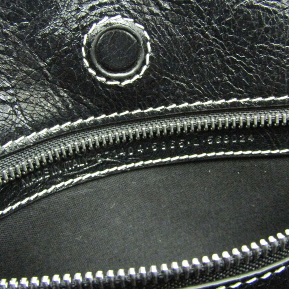 BALENCIAGA Black Leather Shoulder Bag - Picture 11 of 13